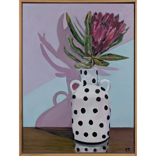 Spotty Vase with Protea