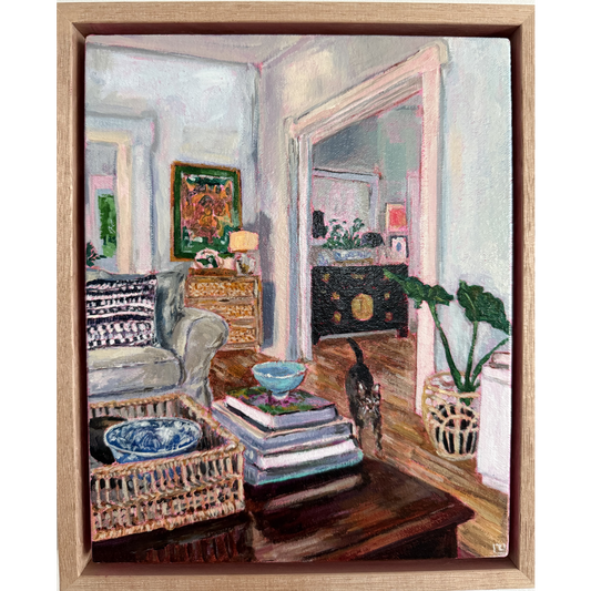 Coffee Table with Cat