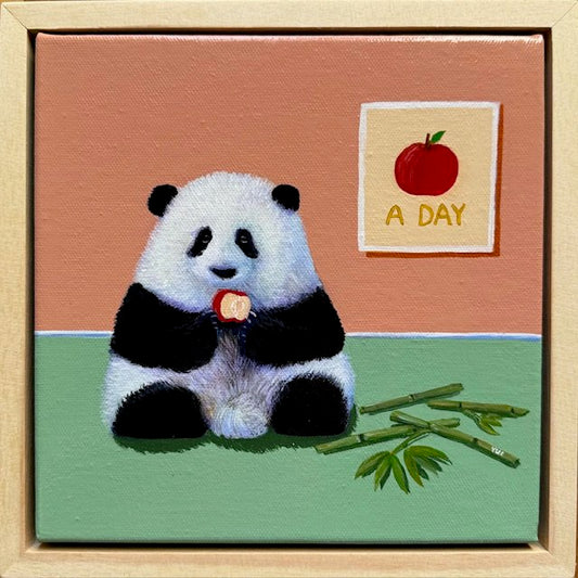 Chonky Panda - An apple a day
