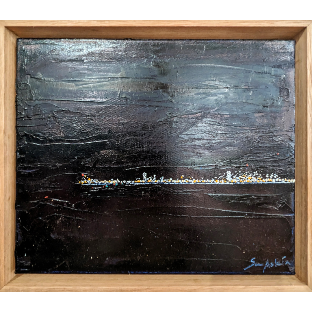 Distant City Night Lights