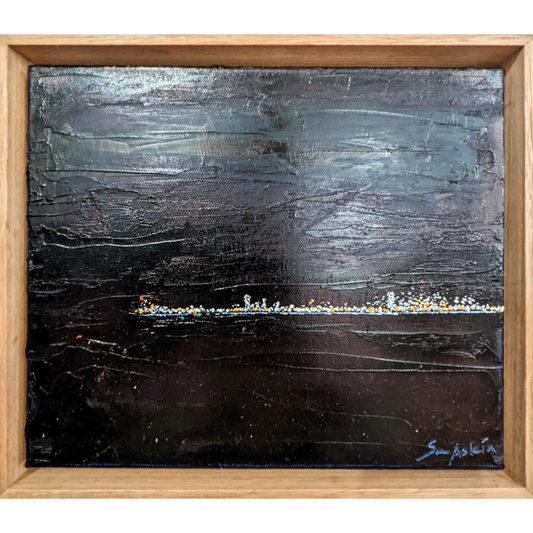 Distant City Night Lights