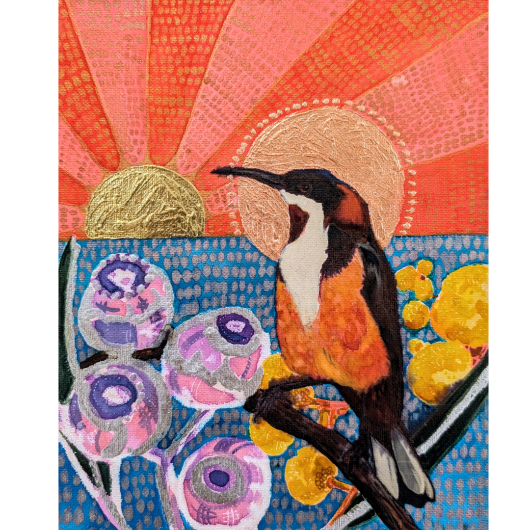 Mr Spinebille looking into the golden sun