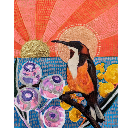 Mr Spinebille looking into the golden sun